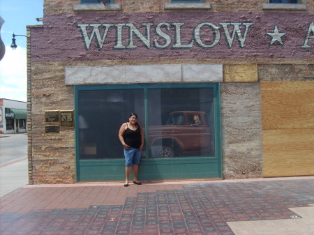Standing on the corner in Winslow, Az...