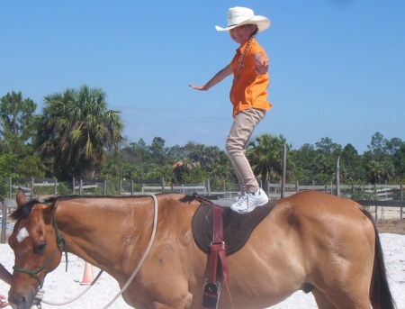 Brianna with her horse Max