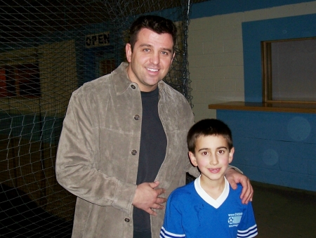 With my nephew Darren at his soccer game