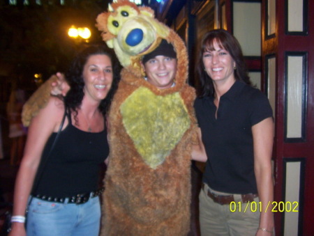 My sister and I with Drunky the Bear