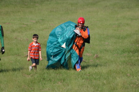 Me and my son. skydiving