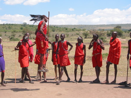 Masai jumping contest