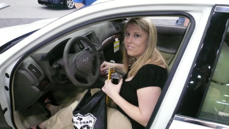 Kirstyn at the Dallas Auto Show 2008