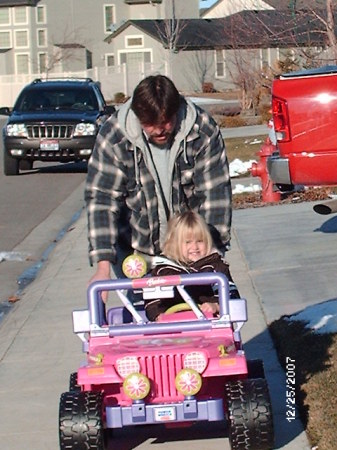 Barry and Maddy on Christmas