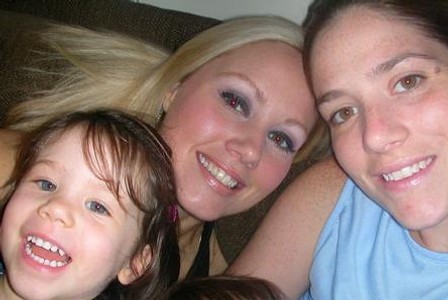 Me and my sister, with her oldest daughter, Sydney