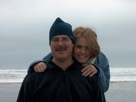 Me and my husband on the Pacific coast