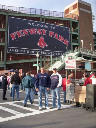 Cartwright and I at Red Sox game.