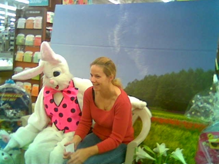 Me with the Easter Bunny
