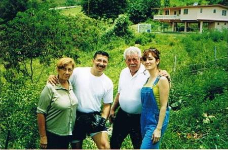 mom, dad, carlos and me in pr