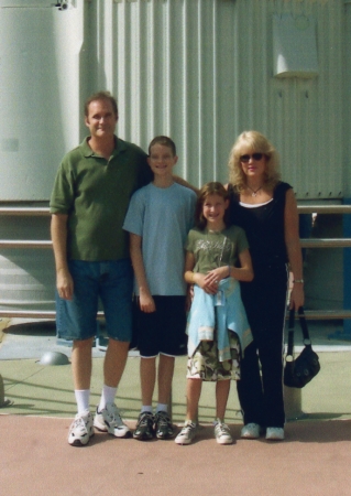 Family outing to Kennedy Space Center.