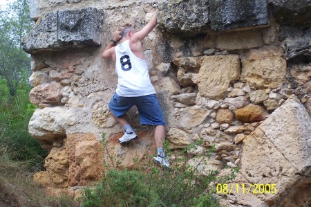 Climbing an Aquaduct in Spain