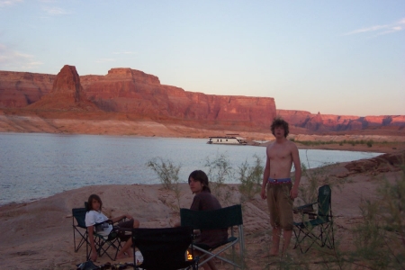 Camping in Lake Powell!