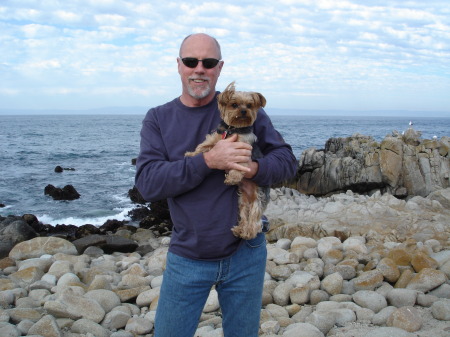 This is my dog "Fred" near Monterey, Ca