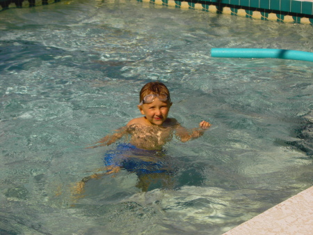 Forrest in the Pool