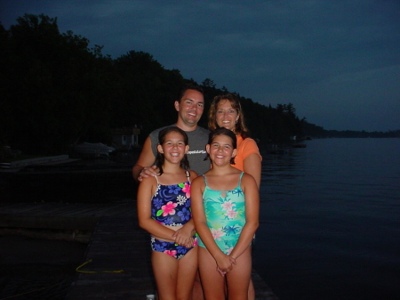 Family at the cottage