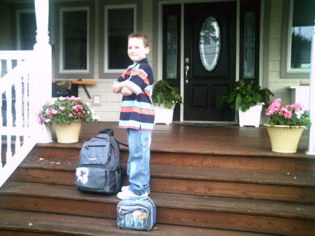 Daniel first day of school 2206