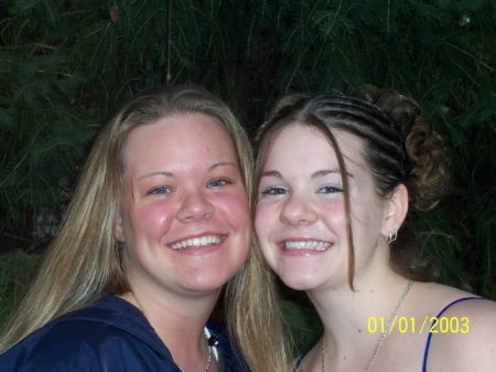 Oldest daughter Stephanie and youngest daughter Samantha.