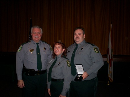 Me and matt with the sheriff.