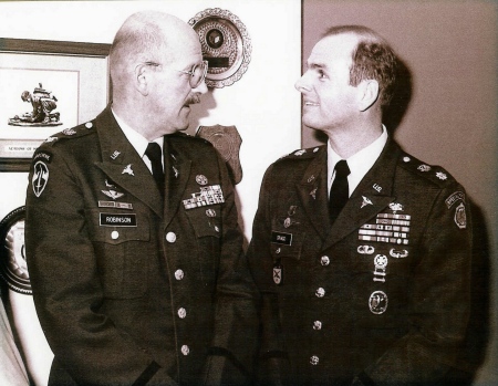 LTCOL Mike Crago and COL George Robinson
