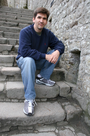 Just hangin out on the steps up to San Michael in France 2006