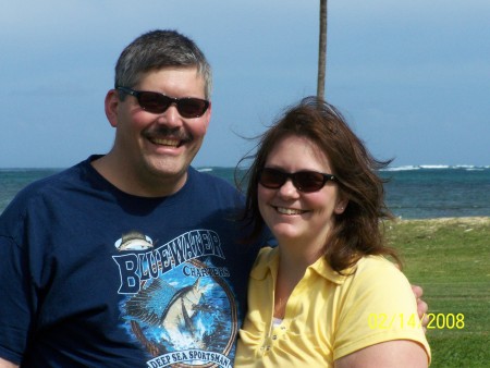 Wife and me in Hawaii