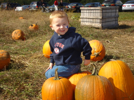Colby at the Pumpkin Patch