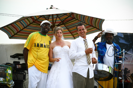The Reggae band that played the reception