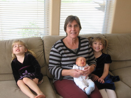 My wife Judy with the grandchildren - 2008