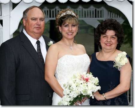 My parents and I on my wedding day