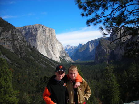 My two sons in Yosemite!