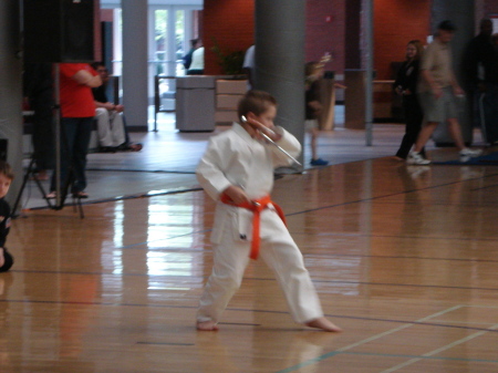 Craig at the karate tournament ECU 2008