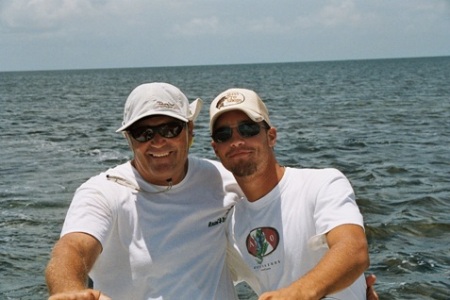 father and son in the Fla Keys