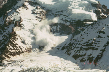 Avalanche on Mt. Rainier