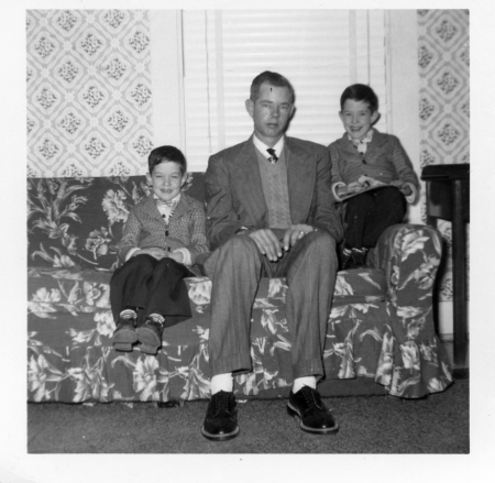 Me , my Dad and Steven 1955