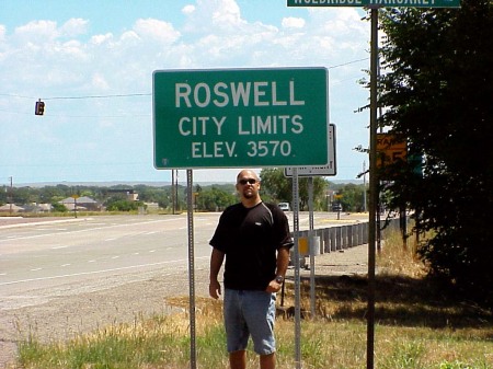 At Roswell, NM City limits