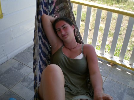 It's a rough life (Daughter Carly in Belize)