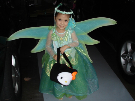 My daughter, Juliana on Halloween '05 - Tinkerbell