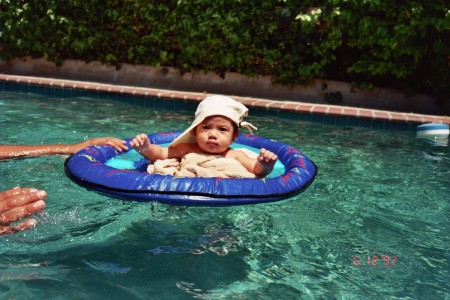 Grandson in Grandma's Pool