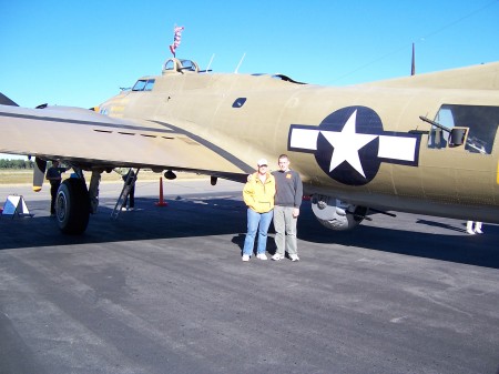 Me and Jared pre-flight B-17