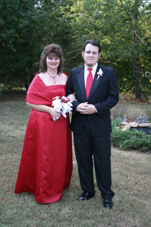 My son and I at my daughters wedding, 2007