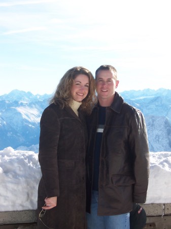 Adam (AKA "The Husband") & I in the Alps, Thanksgiving 2004.