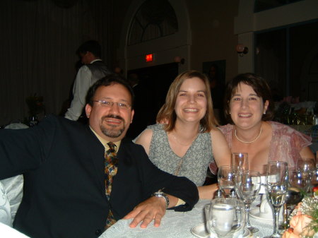 Mario, Dawn and Melanie Masterson at Jane Davenport's Wedding