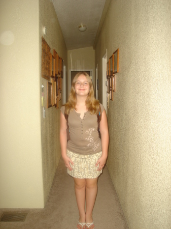 Marina 1st day of 7th grade