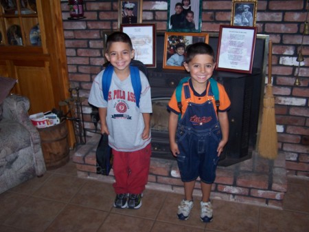 Dade and Kyle's first day of school!