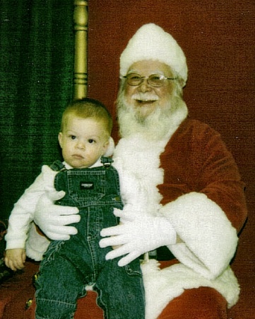 Kieran's First Santa