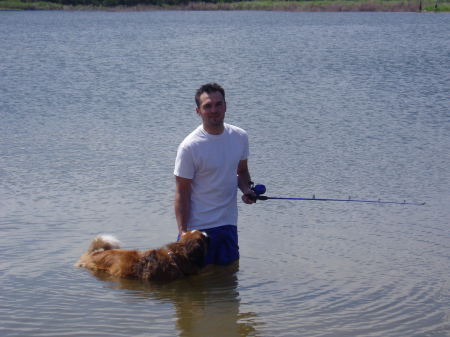 Son Josh & Guinness Fishing2008