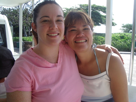 my best friend came to visit me in hawaii on nov, 2005