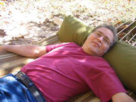 Hubby David Relaxin' In Our Hammock Oct 2008