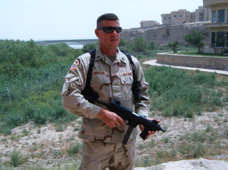 In Tikrit, Iraq OIF 3 2005, Multinational Corp Training Academy Base