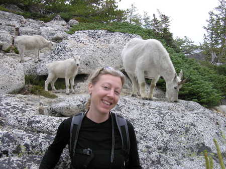 Me with mountain goats
